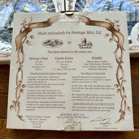 NEW IN BOX Churchill Currier & Ives Tall Ships - Set of 3 - Picture 4 of 16